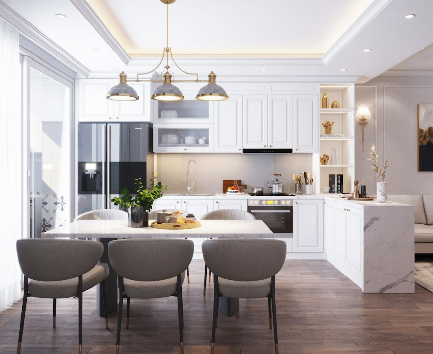 Các gam màu trung tính đóng vai trò là lớp nền hoàn hảo giúp nổi bật đồ nội thất rời