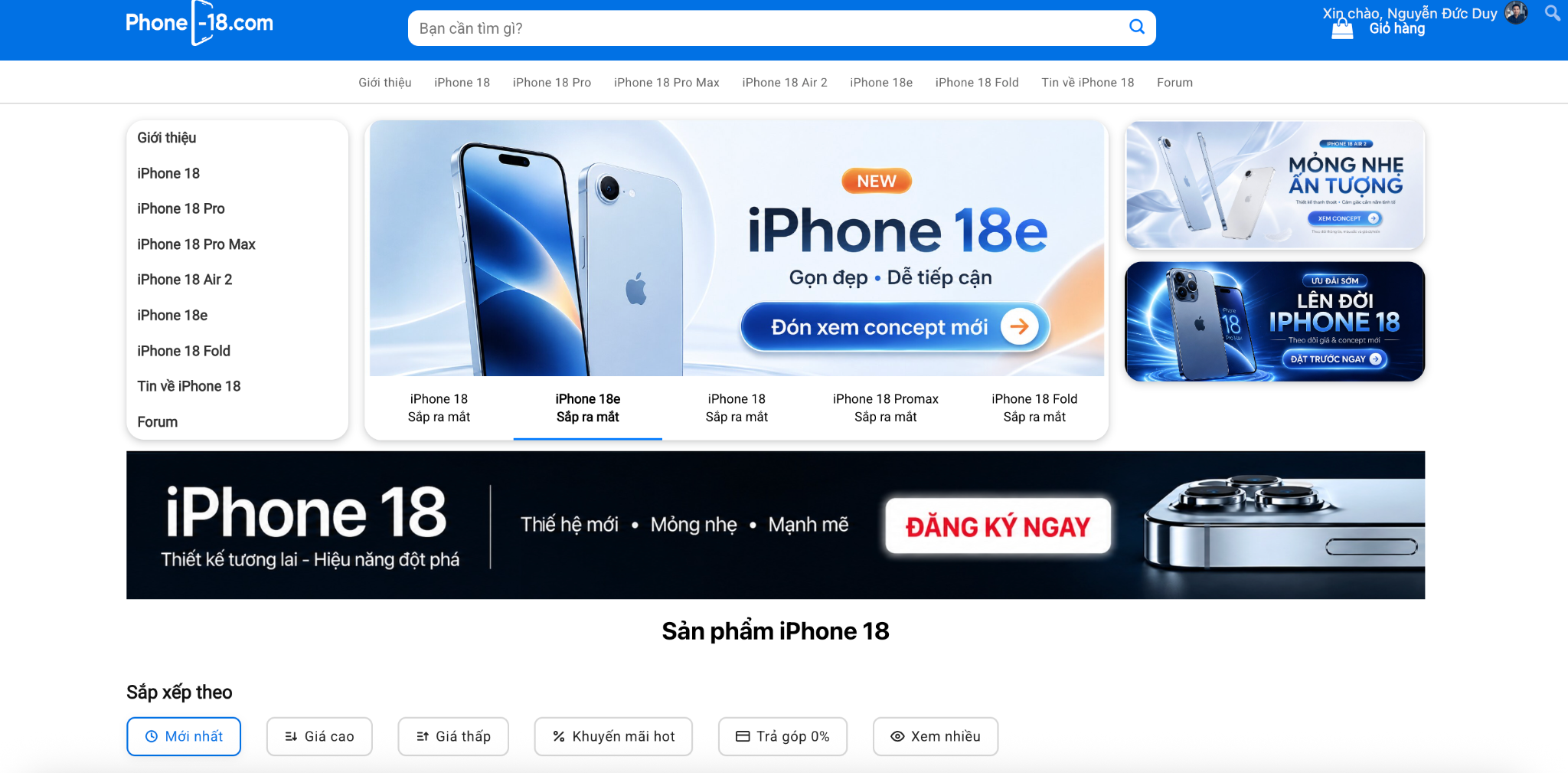 phone-18.com là chuyên trang đầu tiên và duy nhất chuyên cập nhật về iPhone 18